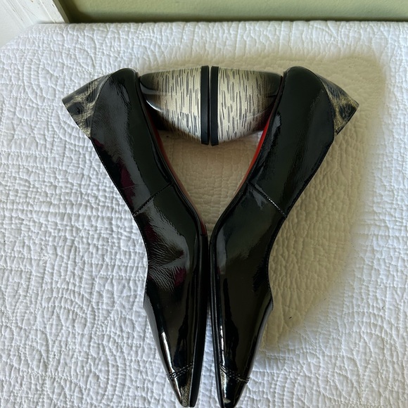 New ALLBITEFO Women’s Patent Black animal Detail size 7.5 Heels - Picture 9 of 12